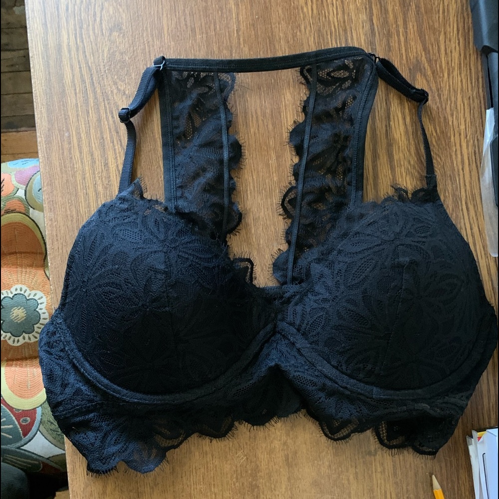 Pink pull on bra